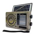KTF 1440 Or 1668 Portable Speaker with 4 Bands Radio, Antenna, Bluetooth, Solar Charging, Emergency Light, and Hand Grip. 