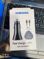 SAMSUNG CAR CHARGER FAST CHARGING 3.0 TYPE C 25W WITH TYPE C CABLE. 