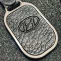 Toyota Metal and Leather Premium Keychain For Toyota Yaris Vitz Prius Landcruiser Prado Mark X Camry Cars and Bikes- Black. 