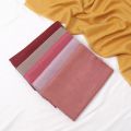 110*110cm Square Hijab Scarf Women Shimmer Islamic Turban Headscarf Solid Jagged Edge Scarves Muslim Women Hijab Square Scarf. 