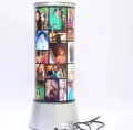 Customized auto rotating digital photo lamp. 