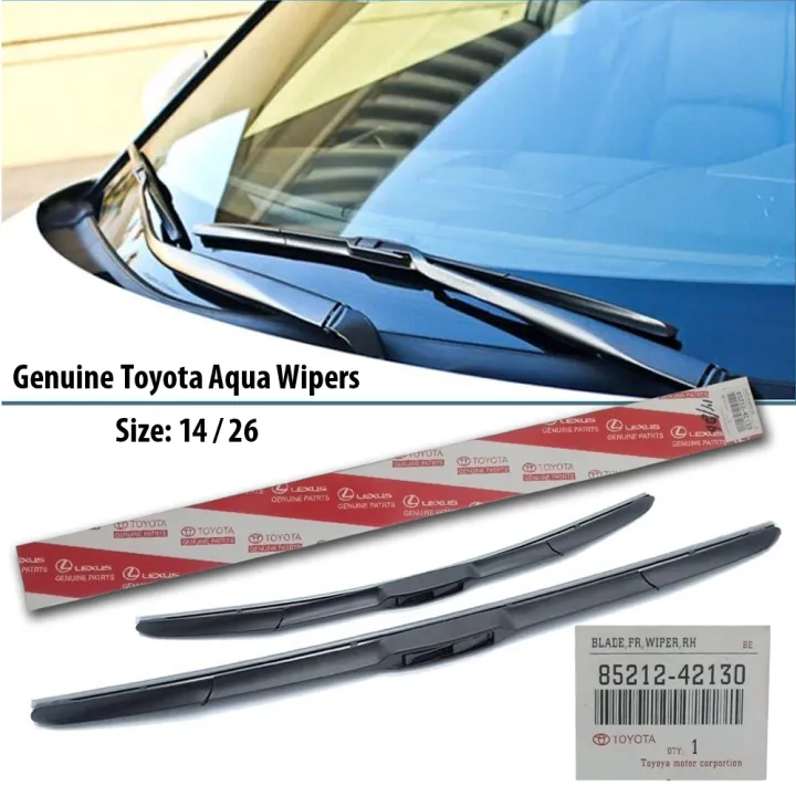 Genuine%20Toyota%20Aqua%20Wiper%20Blades%20Set%20of%202%20-%2014%20x%2026%20inch%20-%202%20Piece%20-%20Image%203