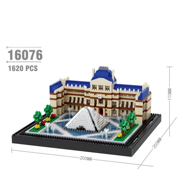 Mini Blocks Architecture Model Building Kit Capital Paris Eiffel Tower ...