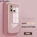 Jizetin for Redmi 11A / Redmi 12C Back Cover Pure Color Luxury 6D Plating Case Side Pattern Soft Silicone Square Mobile Phone Cases. 