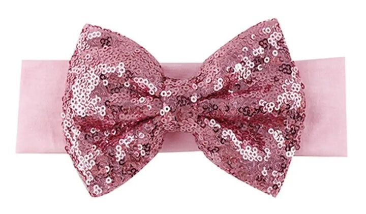 Hair%20Bands%20for%20girls%20Infant%20Baby%20big%20large%20size%20Sequined%20Bow%20knot%20glitter%20Hair%20Band%20golden%20black%20red%20pink%20Headwear%20Headband%20Hair%20Accessories%20-%20Image%204