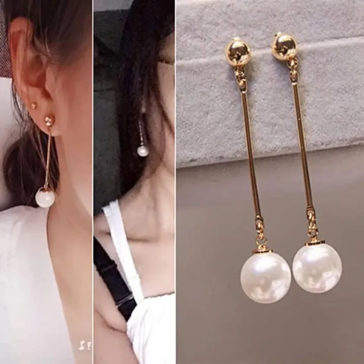 Gold%20Pearl%20Long%20Girls%20Earrings%20Stylish%20Jewellery%20-%20Image%203