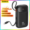 Baseus 30W 20000mAh Power Bank, Portable Super Fast Charging Powerbank for Samsung/iPhone/Xiaomi & More. 