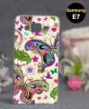Samsung E7 Mobile Cover Butterfly Style - Multicolor. 