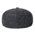 JANGOUL Newsboy Caps News Fashion Men Wool Blend Flat Cap 8 Pane Hat Driving Hats with Button Front Gatsby Cap for Male. 