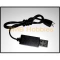 USB Lipo Battery Charger for 3.7v Drone Battery - White Connector. 