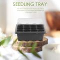 8 Pcs Seed Trays with Lids 12 Cells Seed Tray Plastic Seed Propagator Tray Set Seedling Trays Sprouting Trays. 