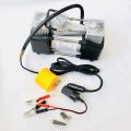 Air Compressor Tire Infiltrator, Portable Car Air Compressor With Instrument Multi-Function Car Air Pump, With 3 Nozzle Adapters, Suitable For Car Tires, Bicycles, Trucks. 