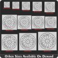 Clock Reusable Stencil For Canvas And Wall Painting. 