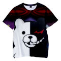 Anime Game T-shirt Danganronpa Monokuma 3D print streetwear men women fashion oversize T shirt Harajuku kids boy girl tees tops. 