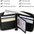 Imperial Leather Men's Zipper Wallet - Genuine Leather, Compact and Secure Design. 
