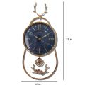 Markhor Design Elegant Pendulum Wall Clock – Stylish Home Decor | Vintage Hanging Clock | Silent & Smooth Mechanism | Premium Interior Wall Clock for Living Room, Office, & Bedroom. 