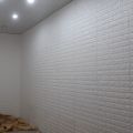 27 inch x 30 inch pack of 4 white 3D Wall PAPER / 3D Brick Wall Sticker Self-Adhesive Foam Wallpaper Panels / 3d wallpaper / self adhesive wall paper / wall panel for room. 