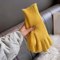 Touch Screen Gloves Thumb Hole Anime Women Winter Thicken Warm Knitted Stretch Gloves Full Finger Skiing Harajuku Y2k Mittens 장갑. 