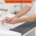 Multifunctional Sink Protector Easy-clean Stainless Steel Splash Guard Granite Silicone Edge Protector for Kitchen Bathroom. 