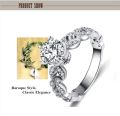 Timeless Elegance 1.5 Carat Zircon Baroque Style Zircon Ring for Women. 