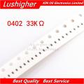 100PCS 0402 SMD Resistor 1% 33Kohm 33K Ohm 33000ohm. 