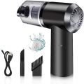 3 in 1 Portable Vacuum Cleaner Duster Blower Air Pump Wireless Handheld Clean Microscopic dust Like Car, Home, Computer, Laptop, Flower, Mirror Vehicle Interior Cleaner High-Power Handheld Wireless USB Rechargeable Vacuum Cleaner. 