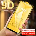 Samsung Galaxy A10 Tempered Glass Protector 3D, 5D, 6D, 7D, 9D, 10D, 11D Full Glue Edge TO Edge Black. 
