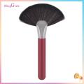 Loose Powder Brush Red Tube Loose Powder Fan-shape Makeup Brush. 