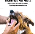 Jasper 360º Dog Fingerbrush Toothbrush Kit (2-Pack) Ergonomic Design, Full Surround Bristles for Easy Teeth Cleaning, Dental Care for Puppies, Cats and Small Pets, Clear. 