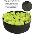 2X Raised Garden Bed Fabric Raised Planting Bed Garden Grow Bag for Herb Flower Vegetable Plants Dia 24 Inch x 8 Inch. 