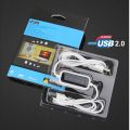 USB 2.0 High Speed Laptop USB to USB PC Data File Transfer Cable Link Direct Copy Between 2 Computers for XP,Vista,Windows7,8 (32/64 bit),win10. 