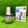 Chopper Machine- Silver Crest Meat Chopper-  Vegetable, Fruit cutter Machine- Chopper 4 sharp Blade- 2 Litter chopper Capacity- Powerful 1000 W chopper  Motor. 