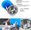 Spin Mop with Plastic Basket, Big Wheels and 2 Microfibre Refills, Floor Cleaning Mop with Bucket,for Floor Cleaning, Mopping. 