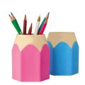 Creative Pen Vase Pencil Pot Makeup Brush Holder Stationery Desk Tidy Container. 