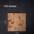 100 Parchment Paper Sheets Wax Paper Dry Waxed Deli Paper Sheets Liners For Picnic Outdoor Food Party Wrapping Bread And Sandwiches Greaseproof Printed Wrap Tissue Paper Square. 