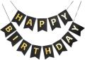 Black and Pink Birthday Theme Set including (Birthday Banner -30 Balloons ) Happy Birthday Decorations & items-Surprise Birthday. 