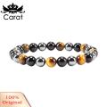 Carat Purifying Faux Crystal Bracelet Unisex Agate Bracelet for Positive Energy Balance Multiple Colors Daily Wear Parties Couple Jewelry Reiki Healing Bracelet. 