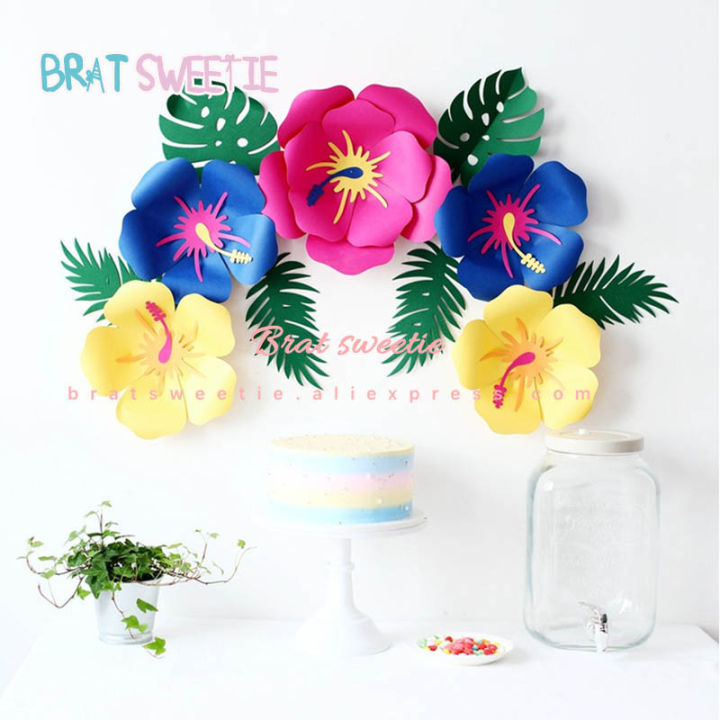 20cm 30cm DIY Giant Paper Flowers Backdrop Wall Decor Baby Shower Kids Birthday Wedding Decoration Decorative Artificial Flower