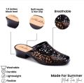 Glimmer - Rubber soft block heel shoes for women - Beautiful block heel cut shoes for girls for summers. 
