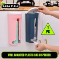 Plastic Bag Dispenser Wall Mounted Grocery Garbage Trash Bag Organizer for Home Kitchen. 