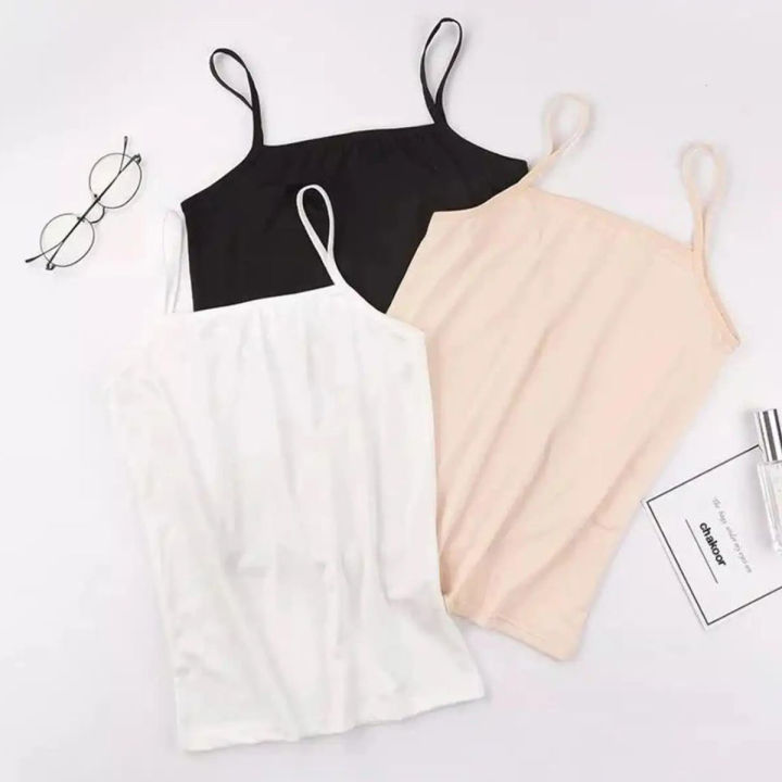 Pack of 3 Soft Shameez Camisoles for Women | Comfortable Tank Tops for Girls