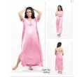 Nighty Set 2 Piece Night Wear For Women / Sleepwear Nighty (GOWN + Inner Dress) Black. 