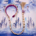 [ New ] Children's Hair Accessories Frozen Alloy Crown Headband Braid Princess Elsa Crown False Braids Little Girl Headband. 