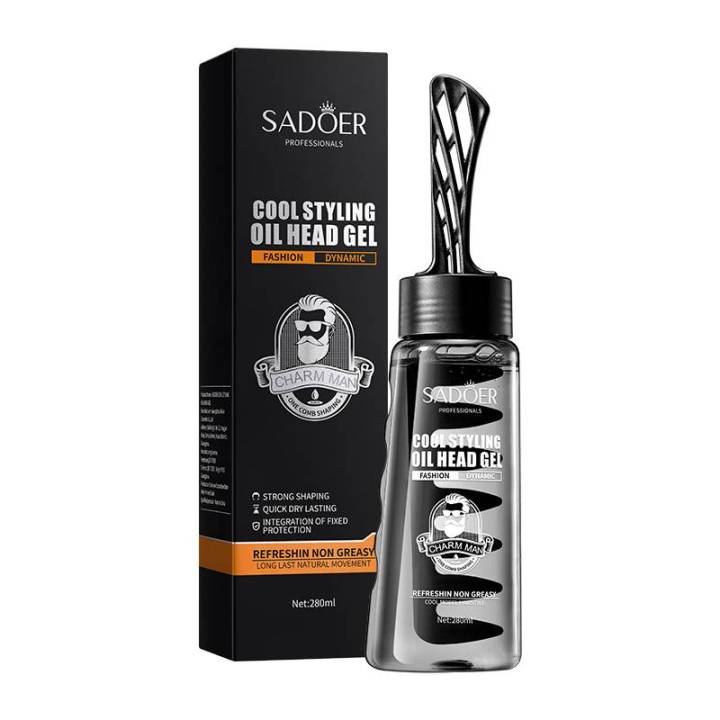 Sadoer Cool Styling Oil Head Men Hair Styling Gel 280ml
