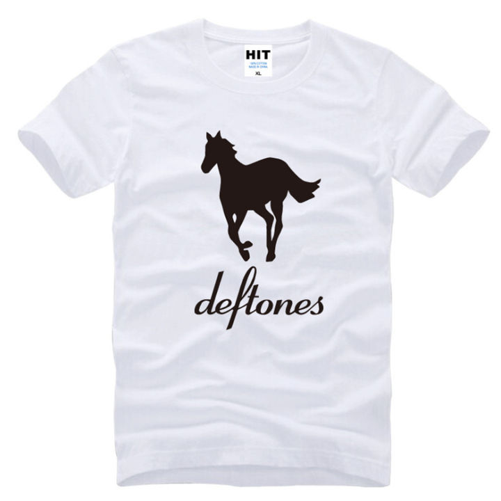 Deftones T Shirt Men New Printed Alternative Metal Rap T-shirt Summer Short Sleeve Cotton Rock Pop top tees