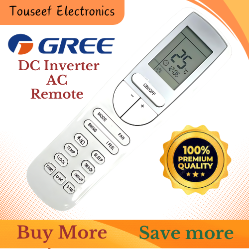 GREE DC Inverter AC Remote Control (Remote for INVERTER Air Conditioner) New Model