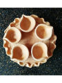 Clay Lamp / Dewa / Charag Plate with 5 Lamps. 