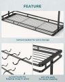 Coffee Mug Holder for Countertop, Tea Cup Holder, 14-Hook Mug Tree Rack for 14 Cups, 2 Tier Mug Display Stand with Heavy Duty Metal Base, Cup-Mug Organizer. 