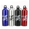 MeterMall 750ml Bicycle Sports Water Bottle Aluminum Alloy Mountain Bike Water Cup With Carabiner Cycling Accessories. 
