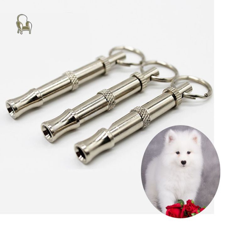 NU Ultrasonic Flute Dog Training Whistle With Key Chain Aluminium Alloy Puppy Dogs Adjustable Whistl
